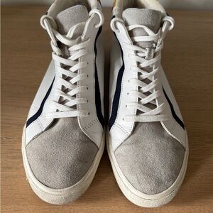 Unisex Men’s 11 Women’s 12.5 Madewell Sidewalk High-Top Sneakers Grey Navy White